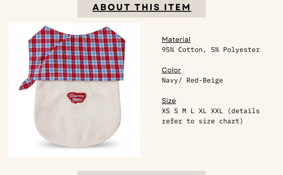 Knitted Dog Clothes with Plaid Sailor Collar – Soft, Breathable & Stretchy Dog T Shirt, Comfy Pet Outfit for Small and Medium Dogs