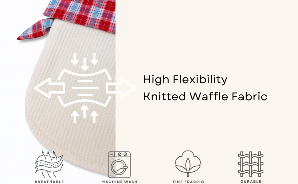 Knitted Dog Clothes with Plaid Sailor Collar – Soft, Breathable & Stretchy Dog T Shirt, Comfy Pet Outfit for Small and Medium Dogs